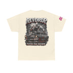 RevDrop “Cutting Edge Mayhem” Graphic Tee – Horror Clown & Muscle Car Streetwear T-Shirt