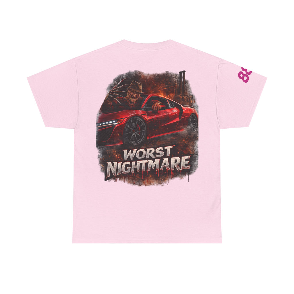 Graphic Tee — 'Worst Nightmare' Red Sports Car Streetwear T-Shirt