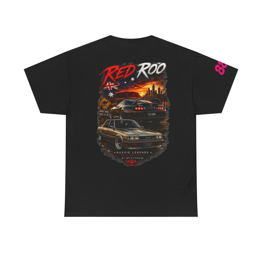 Red Roo Retro Muscle Car Tee