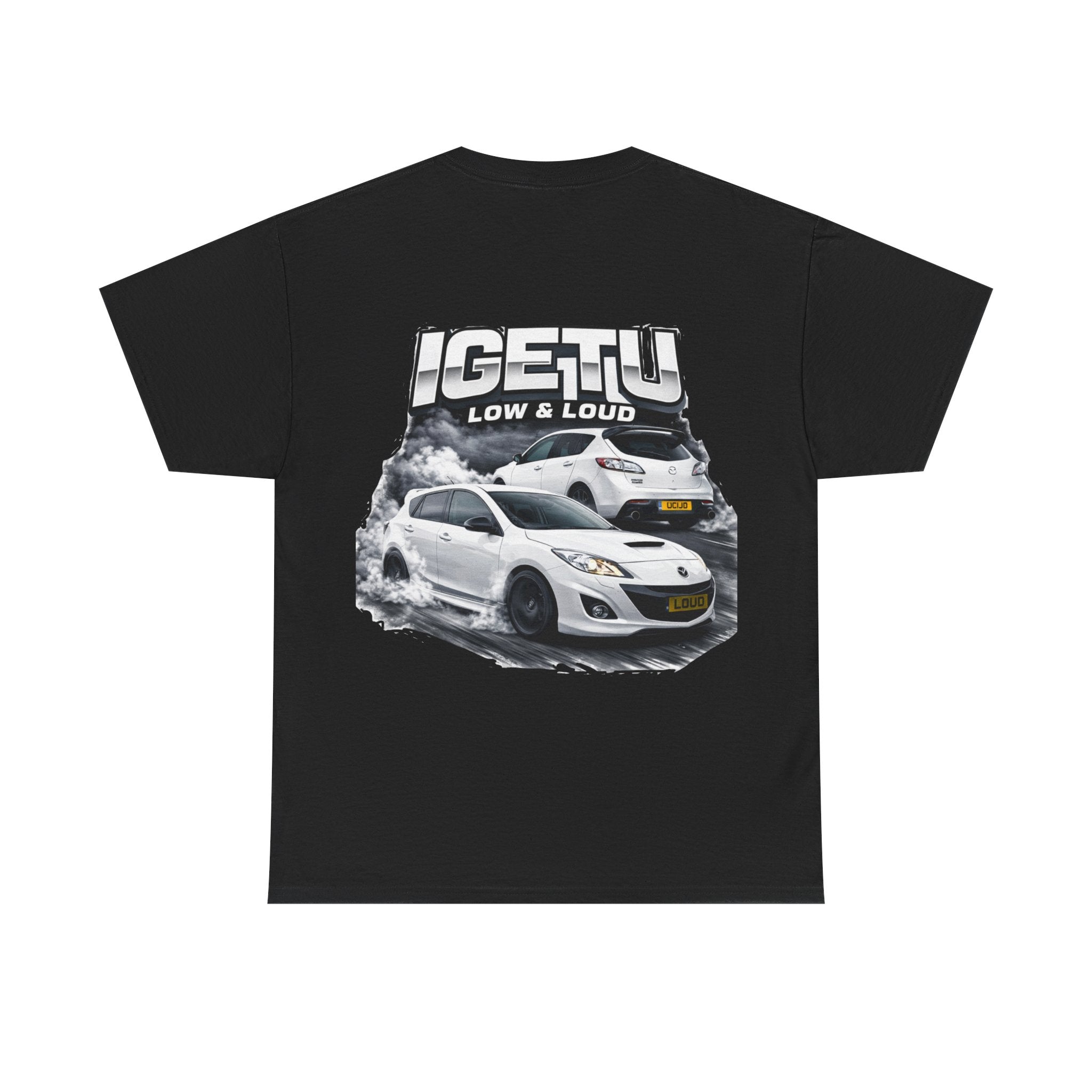 Car Crew T‑Shirt — “IGETTU Low & Loud” Graphic Tee