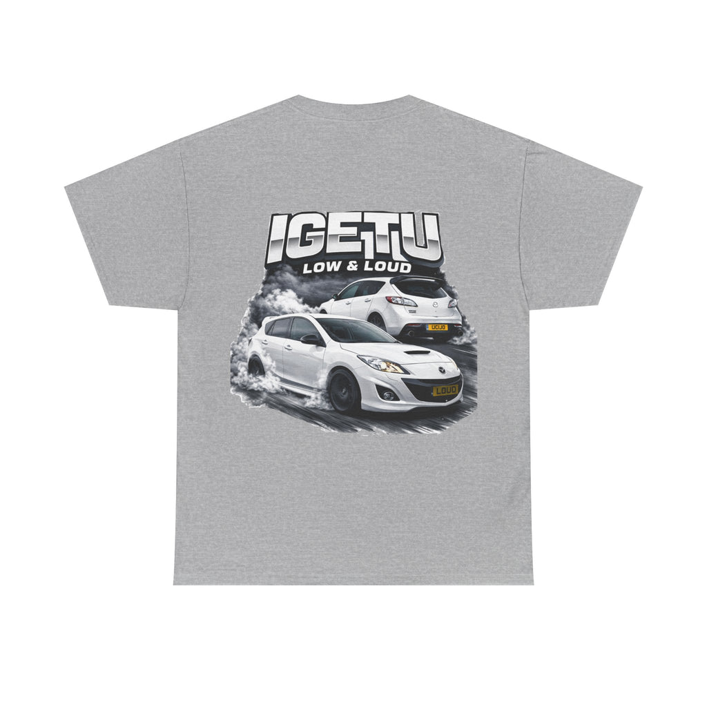 Car Crew T‑Shirt — “IGETTU Low & Loud” Graphic Tee