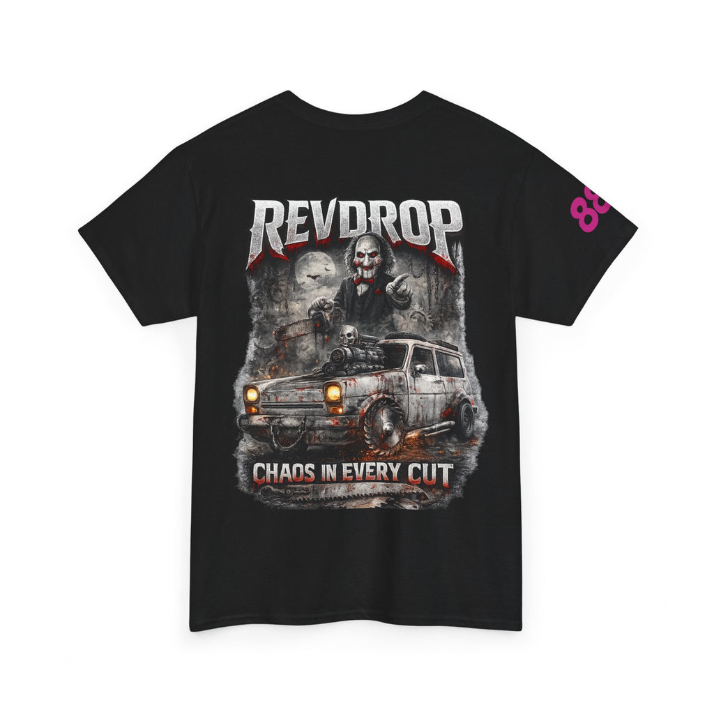 Band Tee — RevDrop “Chaos In Every Cut” Graphic T‑Shirt