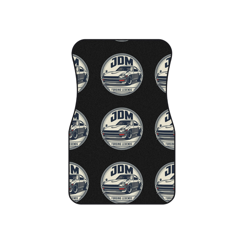 RevDrop™ JDM Forging Legends Front Car Mats – Premium Non-Slip Car Floor Mat Set (2-Piece)