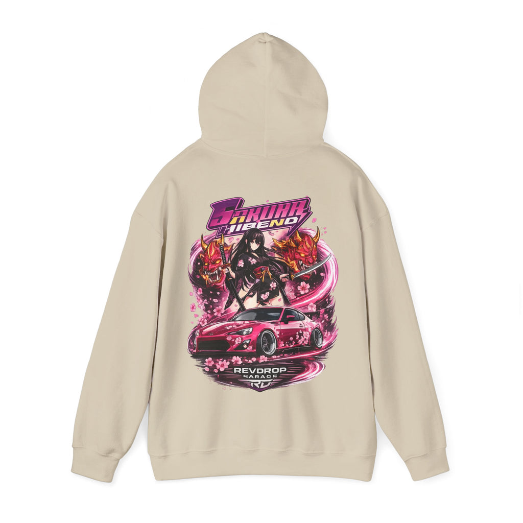 Hoodie — RevDrop Racing Anime Graphic Pullover (Cherry Blossom Drift)
