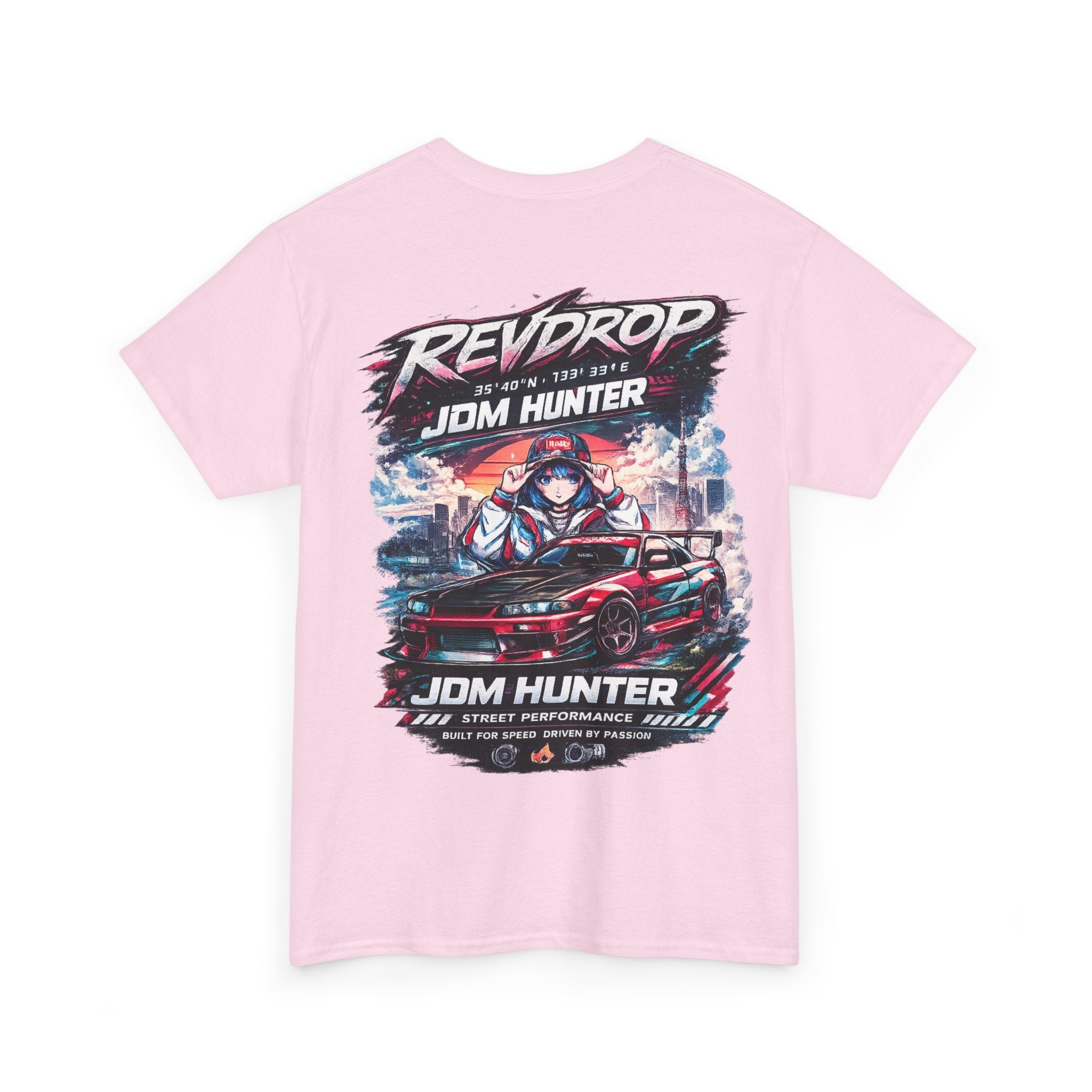 JDM Hunter RevDrop Graphic Tee — Japanese Street Racing Car Shirt
