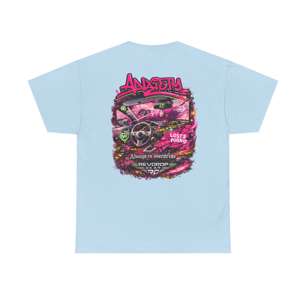 Retro Pink Drift Car T‑Shirt — 'Anarchy' Streetwear Racing Graphic Tee