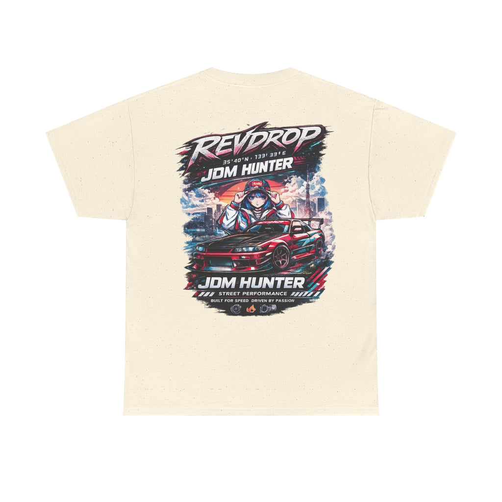 JDM Hunter RevDrop Graphic Tee — Japanese Street Racing Car Shirt