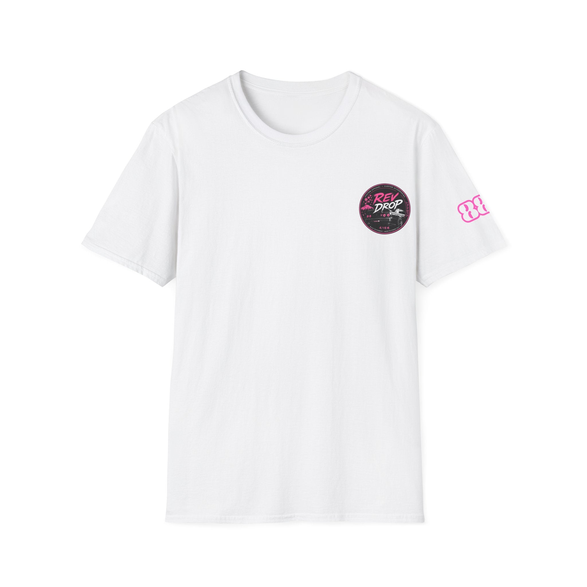 T‑Shirt — Retro Pink 'Ride or Die' Badge Graphic