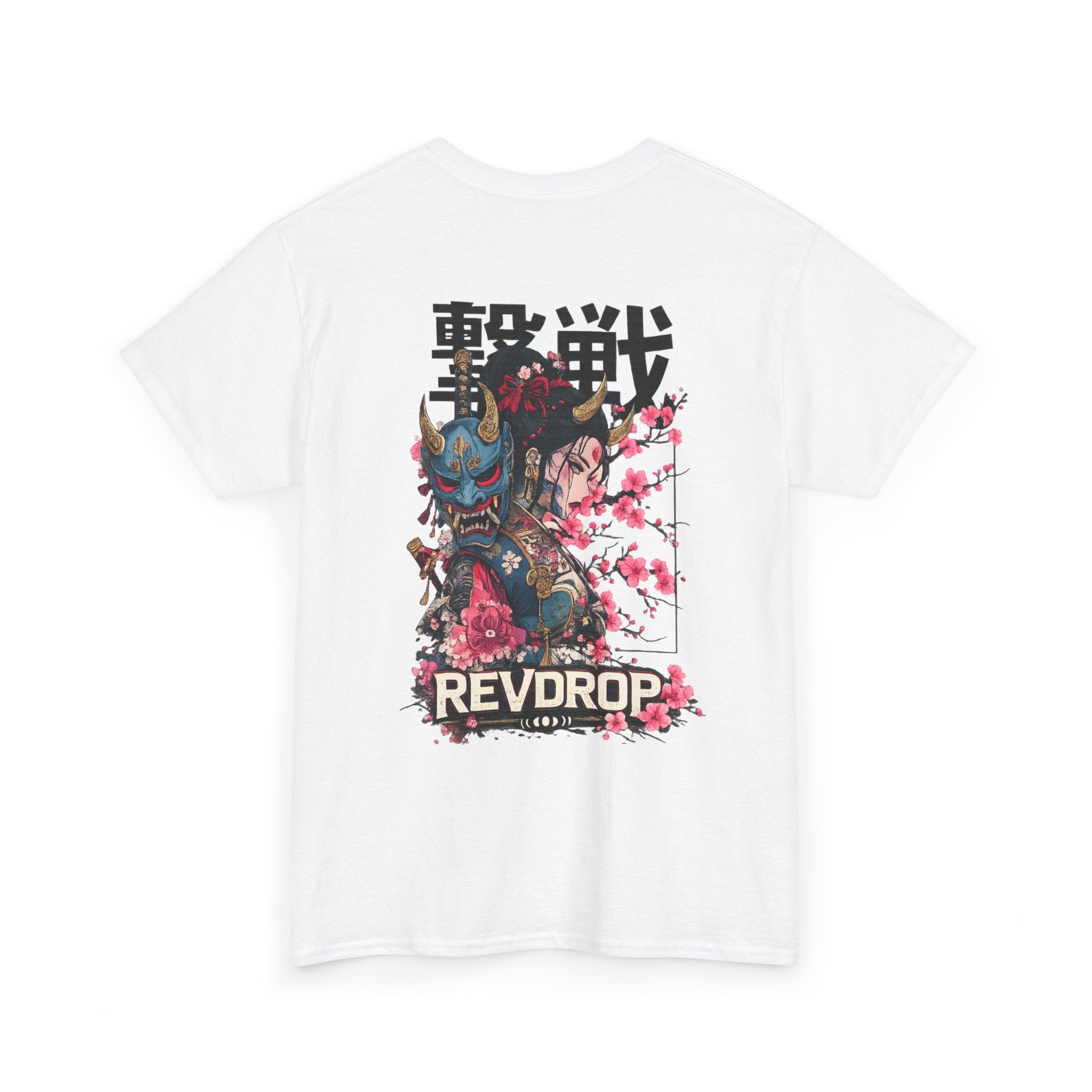 Samurai Oni Tee — 'REVDROP' Japanese Warrior Graphic T‑Shirt