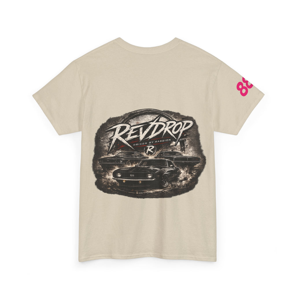 RevDrop Racing Tee — Retro Car Graphic T-Shirt