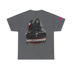 Graphic Tee — 'Wasssuppppp' Scream Mask Horror Car Design