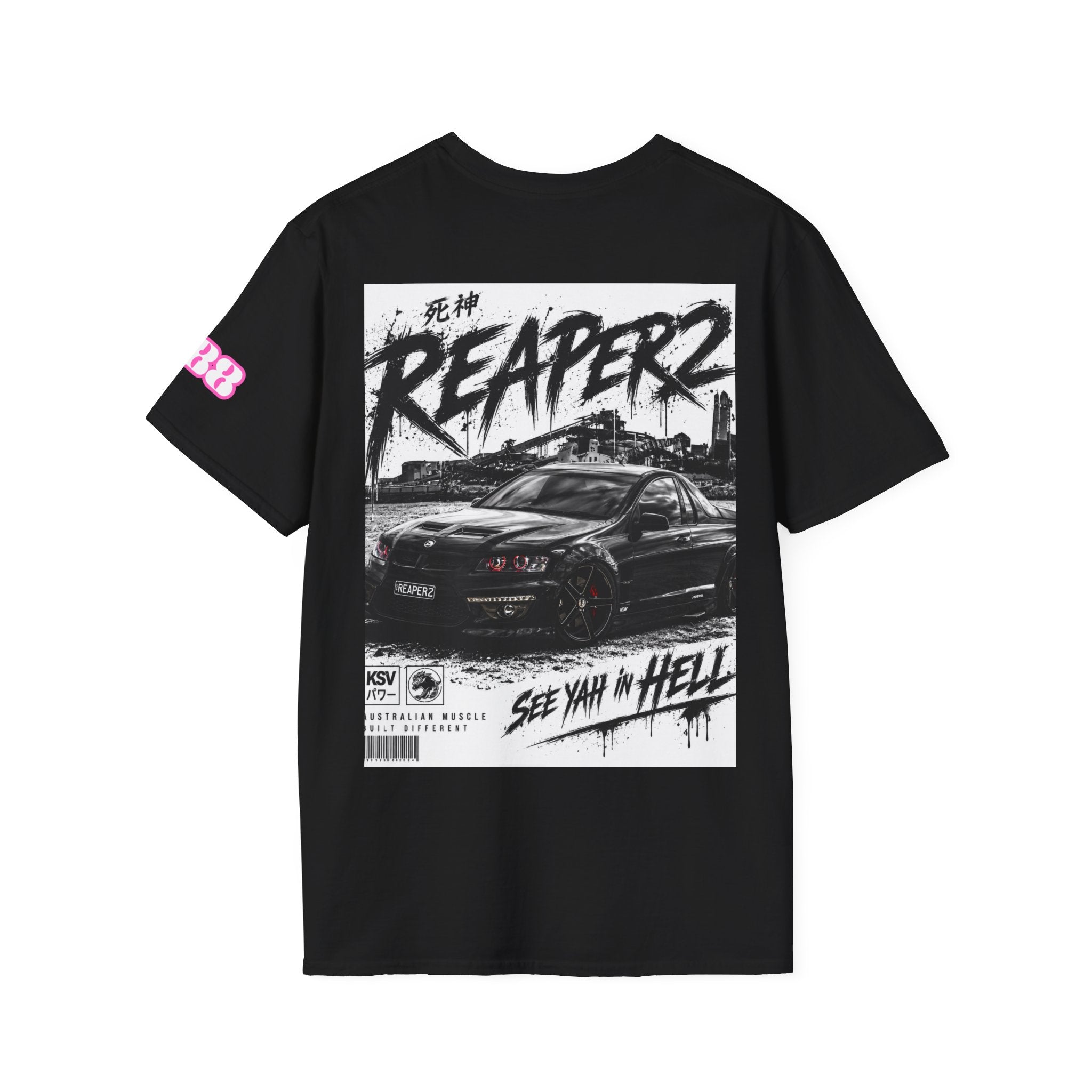 T-Shirt "Retro Dream" Small Chest Logo Graphic Tee — 80s Neon Vibe