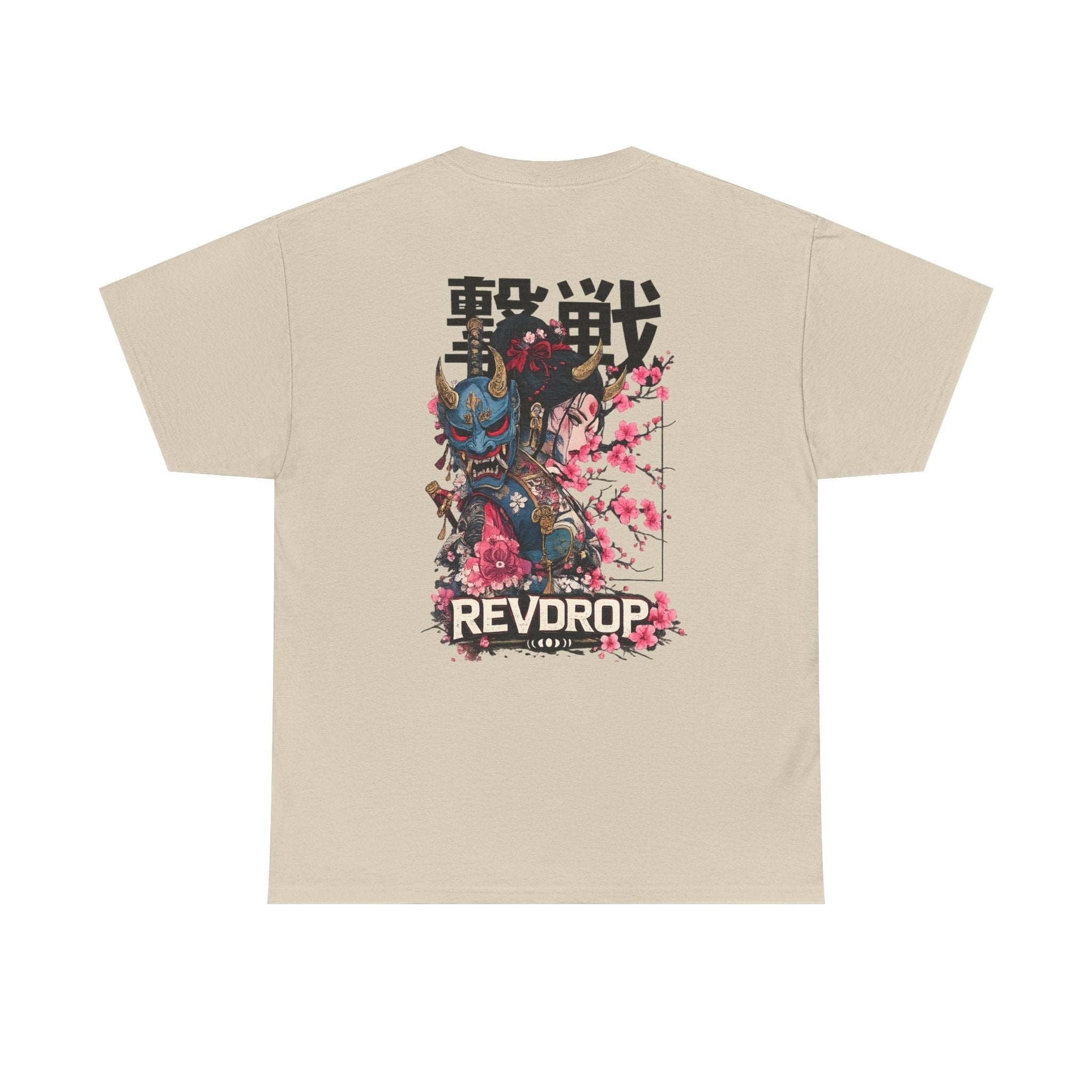 Samurai Oni Tee — 'REVDROP' Japanese Warrior Graphic T‑Shirt