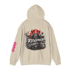 RevDrop Samurai Racing Hoodie — Japanese Demon Mask Graphic Streetwear