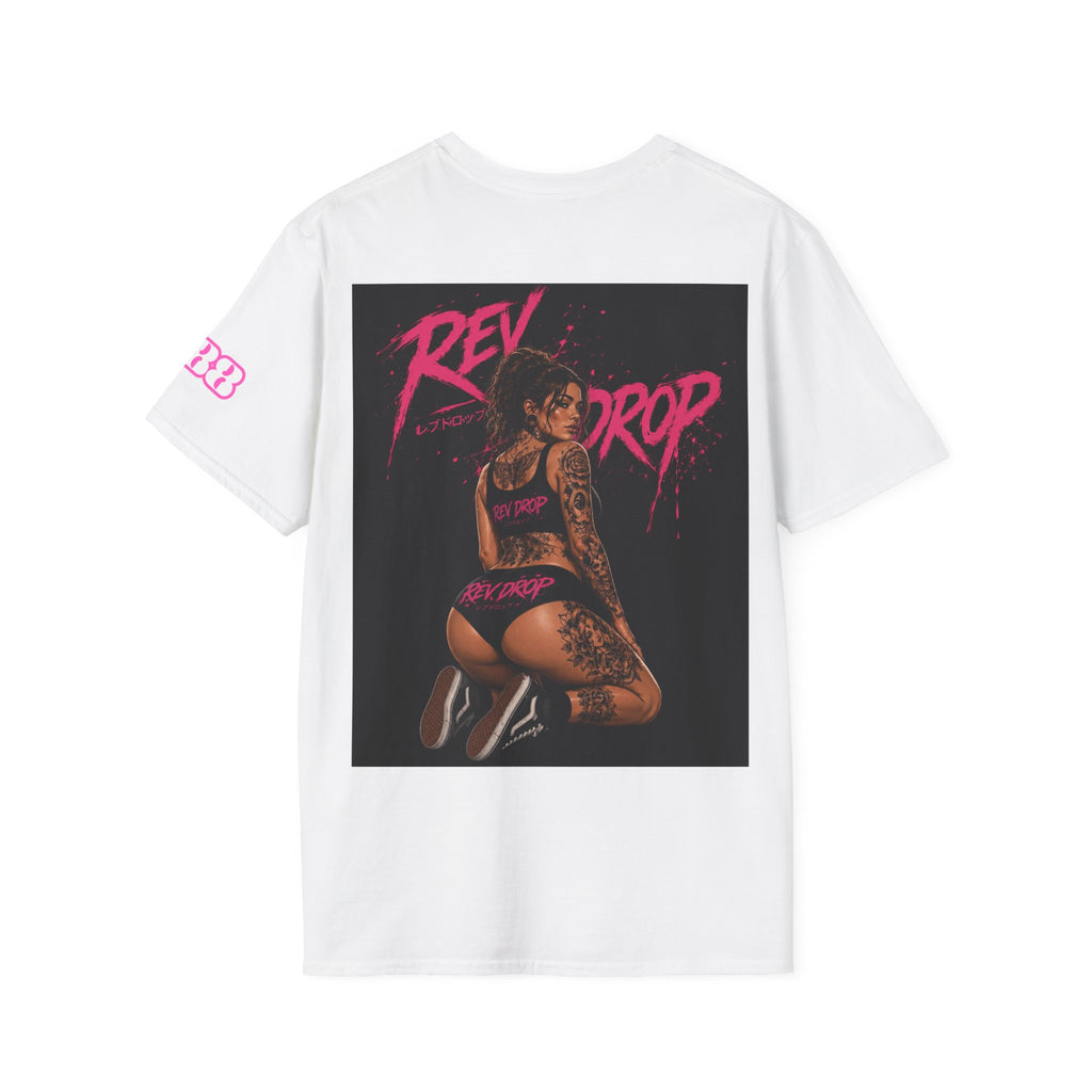 T-Shirt — Retro 'Red Drop' Beach Logo Chest Tee