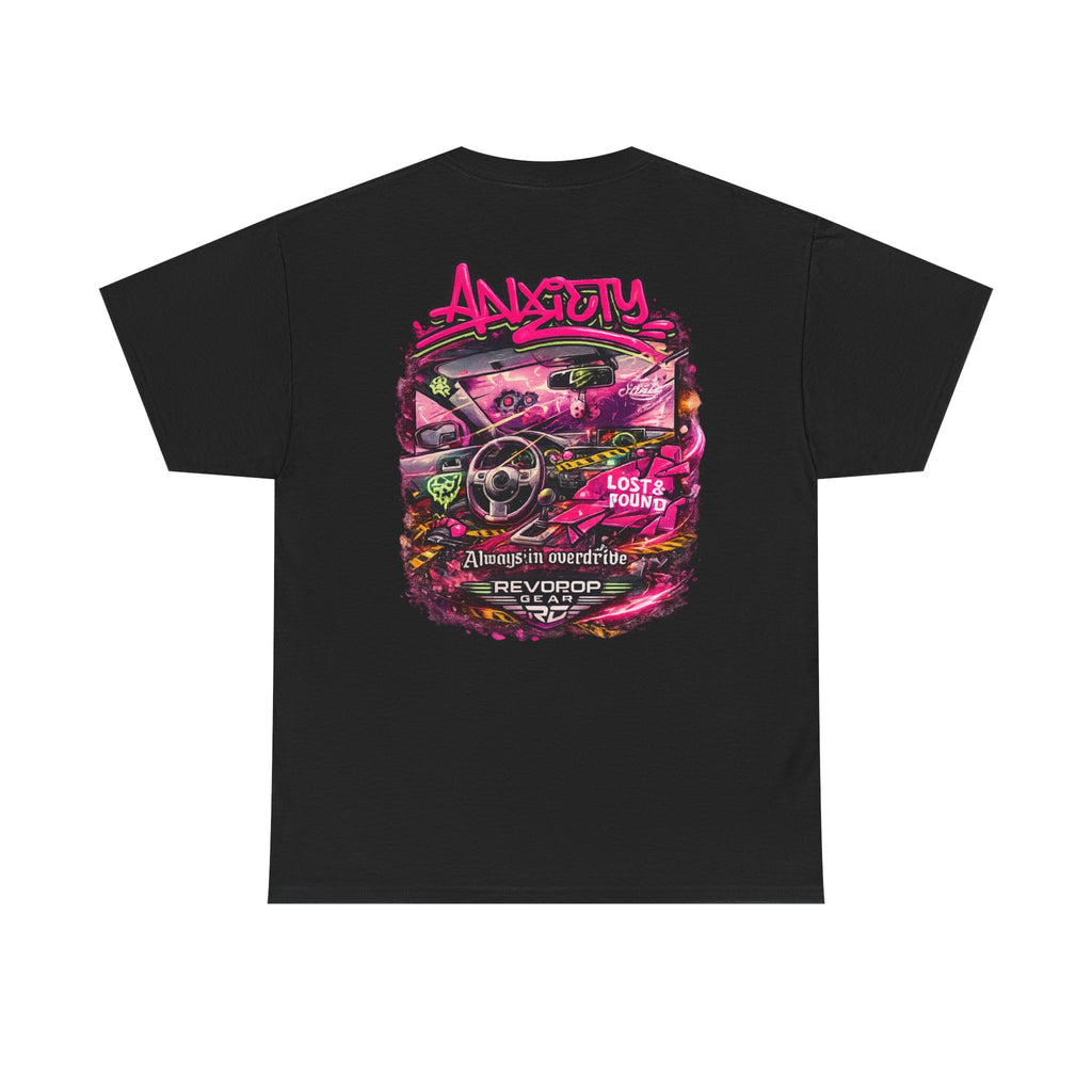 Retro Pink Drift Car T‑Shirt — 'Anarchy' Streetwear Racing Graphic Tee