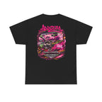 Retro Pink Drift Car T‑Shirt — 'Anarchy' Streetwear Racing Graphic Tee