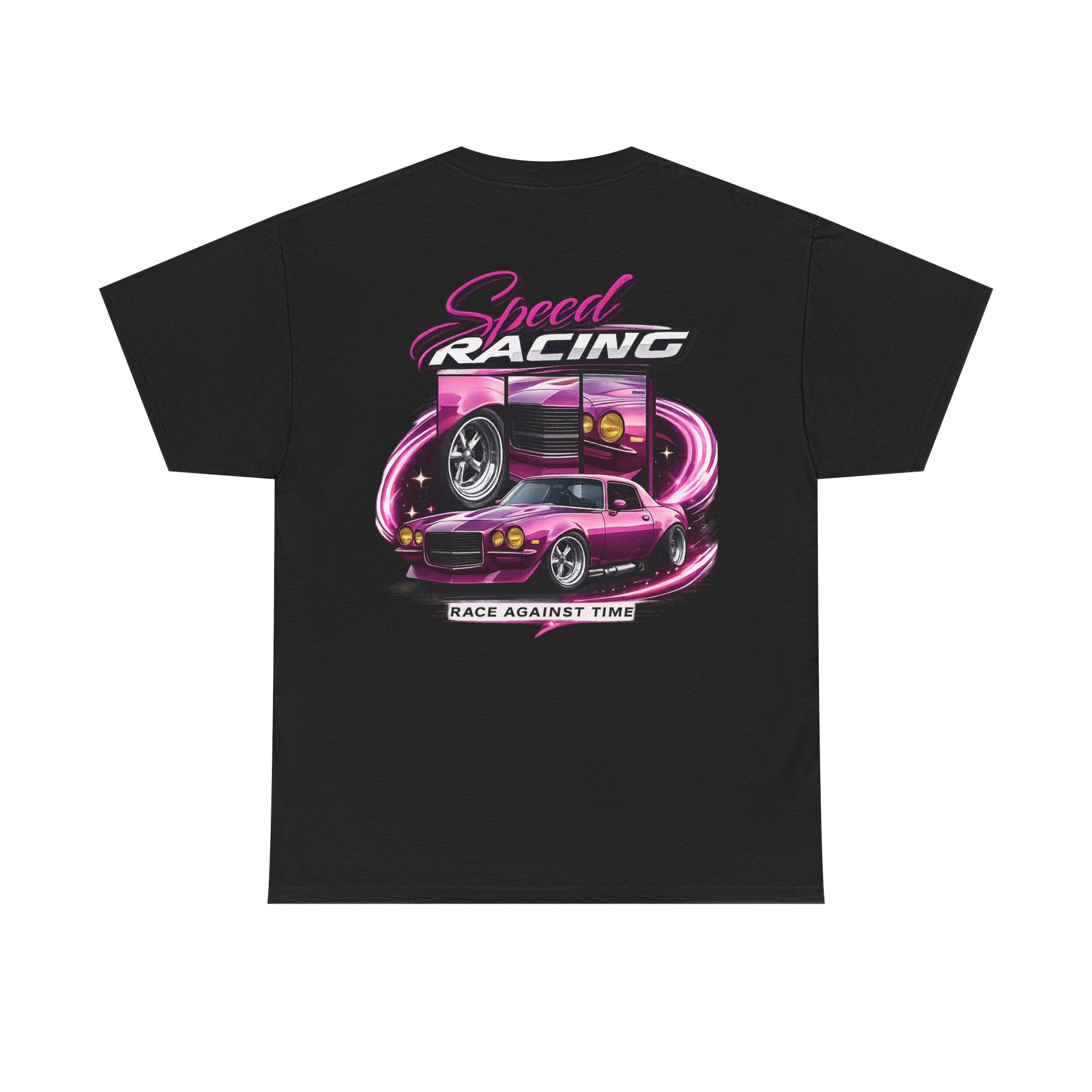 Racing Tee — 'Speed Racing: Race Against Time' Retro Car Graphic T-Shirt