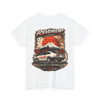 Racing Retro Tee — 'RevDrop' Mount Fuji Drift Car Graphic T-Shirt