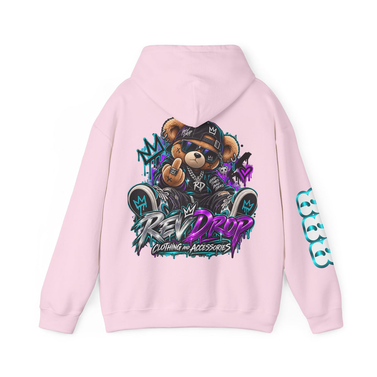 Hoodie - 'RevDrop' Streetwear Teddy Bear Graphic Hoodie