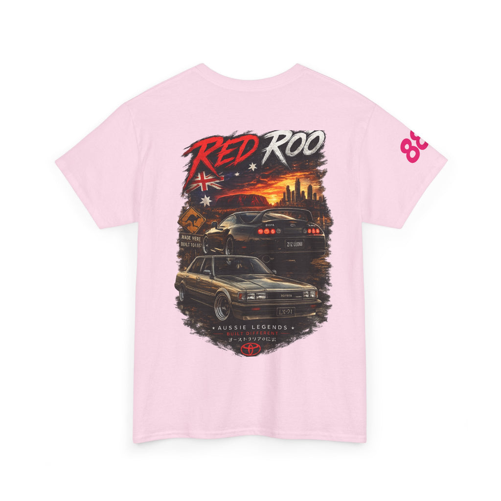 Red Roo Retro Muscle Car Tee
