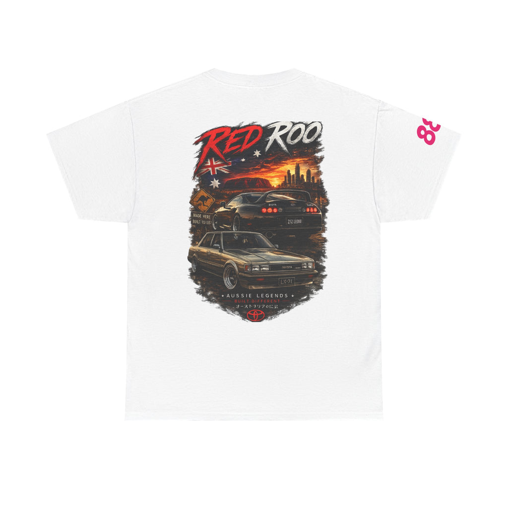 Red Roo Retro Muscle Car Tee