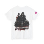 Graphic Tee — 'Wasssuppppp' Scream Mask Horror Car Design