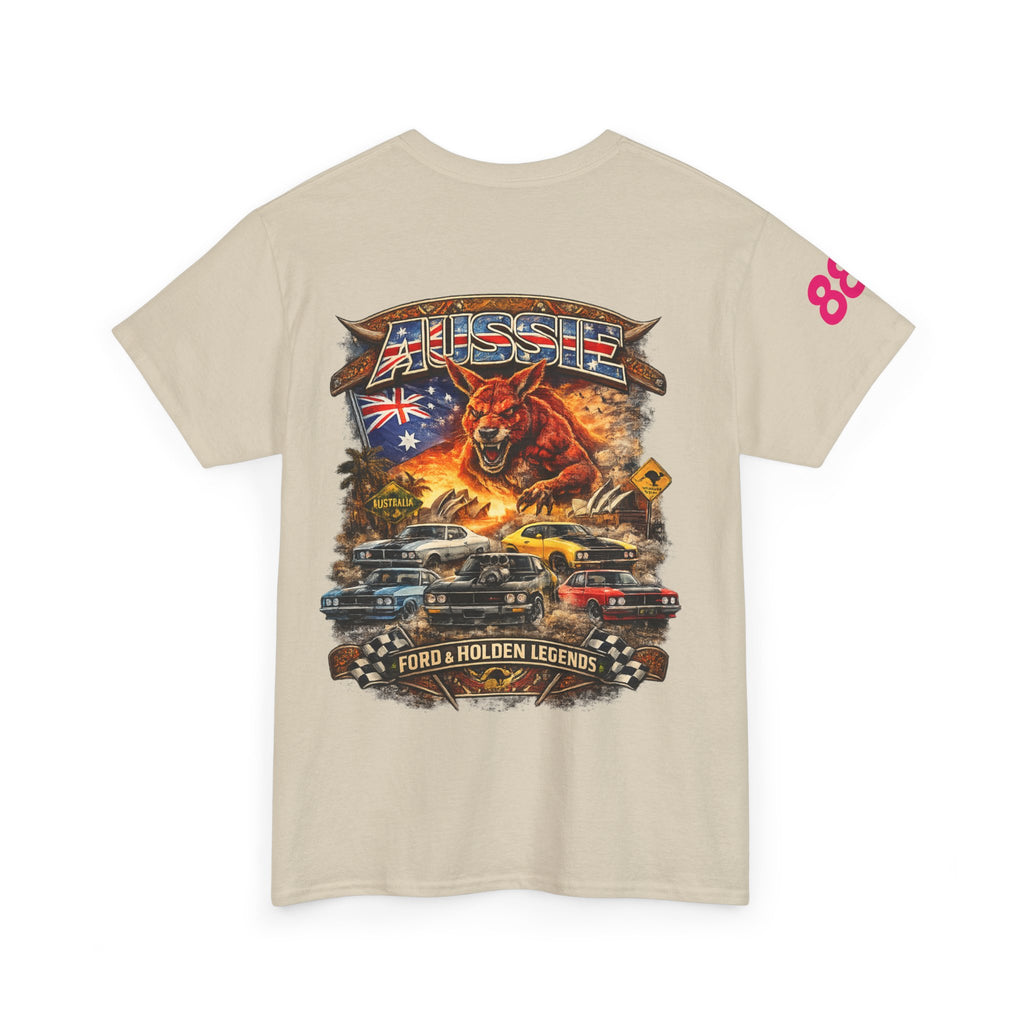 T-Shirt — Aussie V8 Muscle Car Graphic Tee (Ford & Holden Legends)