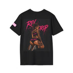 T-Shirt — Retro 'Red Drop' Beach Logo Chest Tee