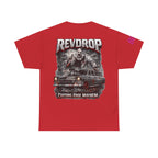 RevDrop “Cutting Edge Mayhem” Graphic Tee – Horror Clown & Muscle Car Streetwear T-Shirt