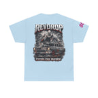 RevDrop “Cutting Edge Mayhem” Graphic Tee – Horror Clown & Muscle Car Streetwear T-Shirt