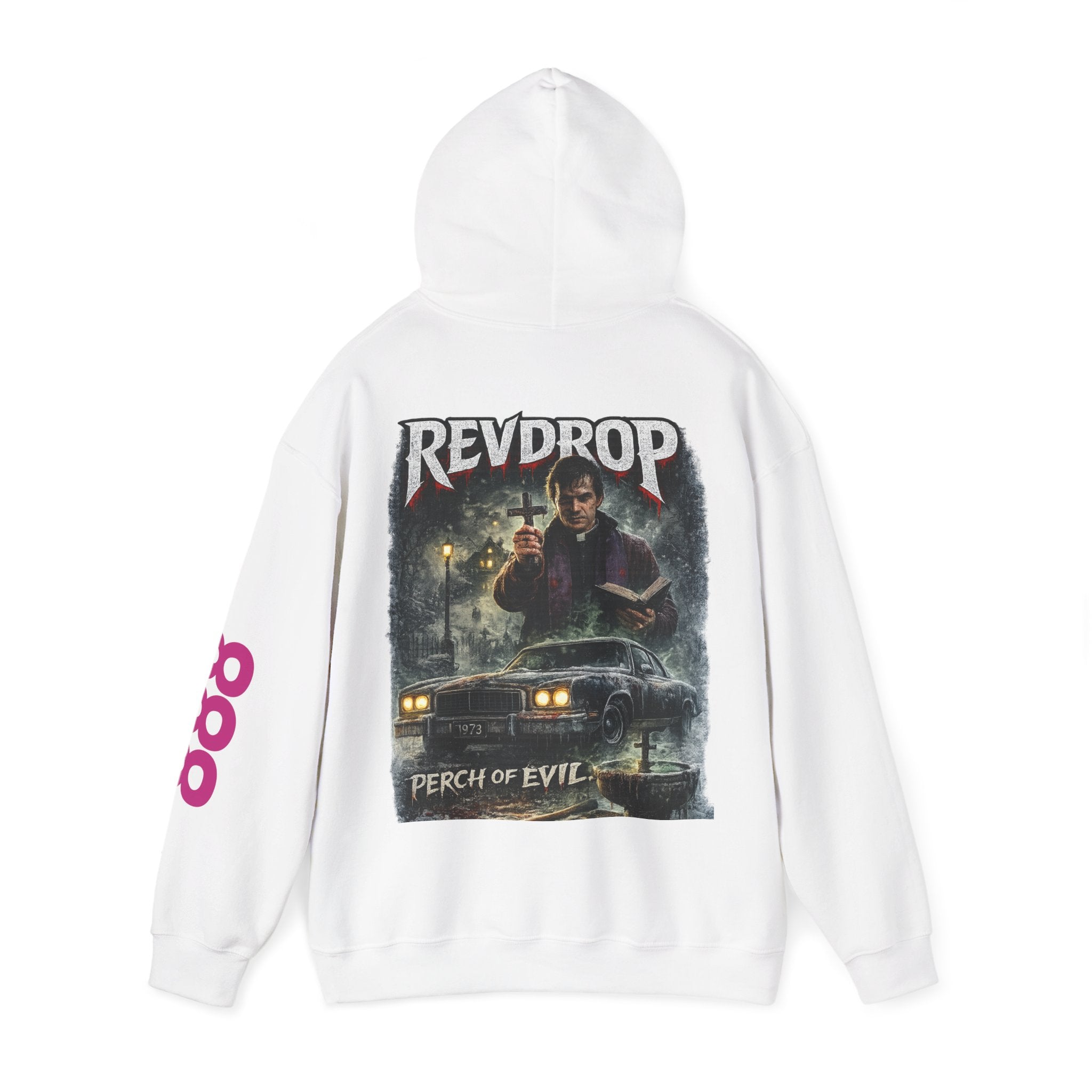 Perch of Evil Graphic Hoodie — Revrop Horror Band Pullover