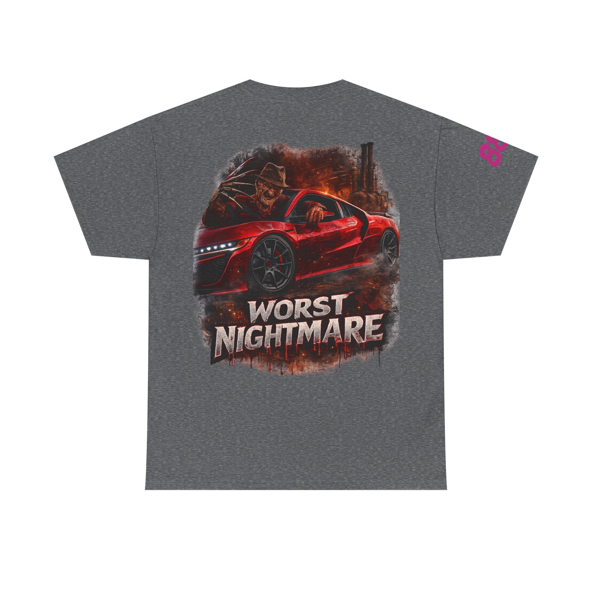 Graphic Tee — 'Worst Nightmare' Red Sports Car Streetwear T-Shirt