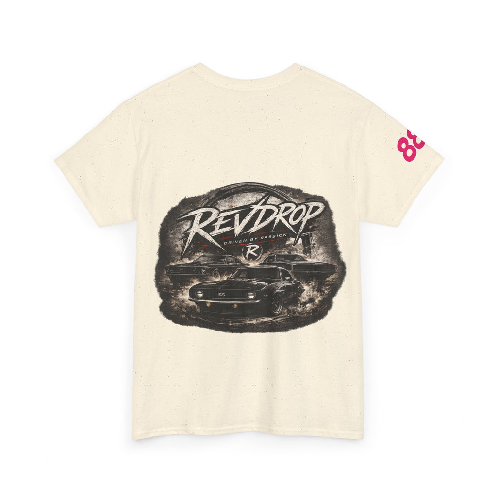 RevDrop Racing Tee — Retro Car Graphic T-Shirt