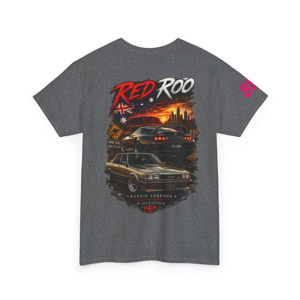 Red Roo Retro Muscle Car Tee