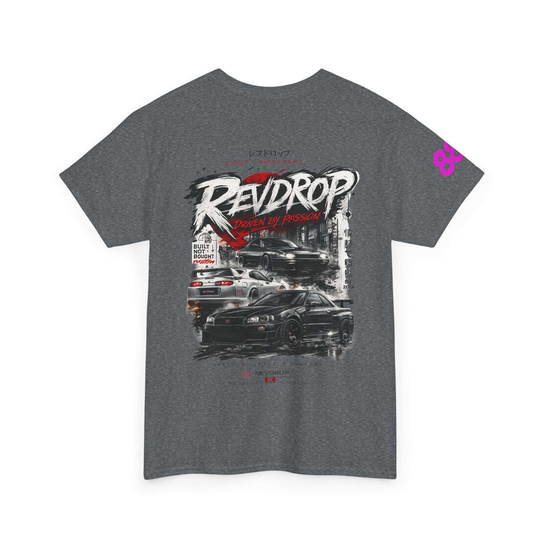 RevDrop Racing Tee — JDM Street Car Graphic T-Shirt