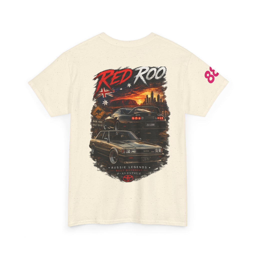 Red Roo Retro Muscle Car Tee