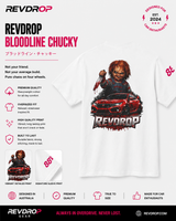 Chucky Racing Tee – 'RevDrop' Horror Car Graphic T-Shirt