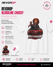 Chucky Racing Tee – 'RevDrop' Horror Car Graphic T-Shirt