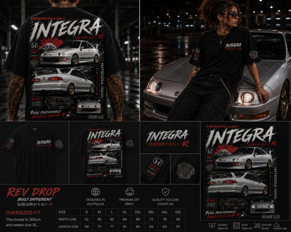 Integra Timeless Legend JDM graphic hoodie by RevDrop