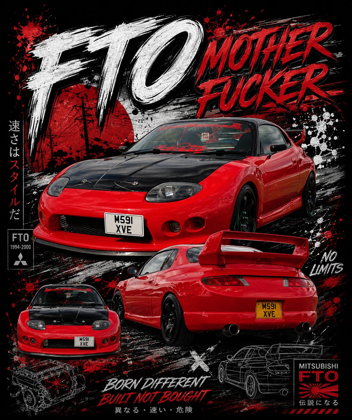 FTO Born Different Graphic Tee