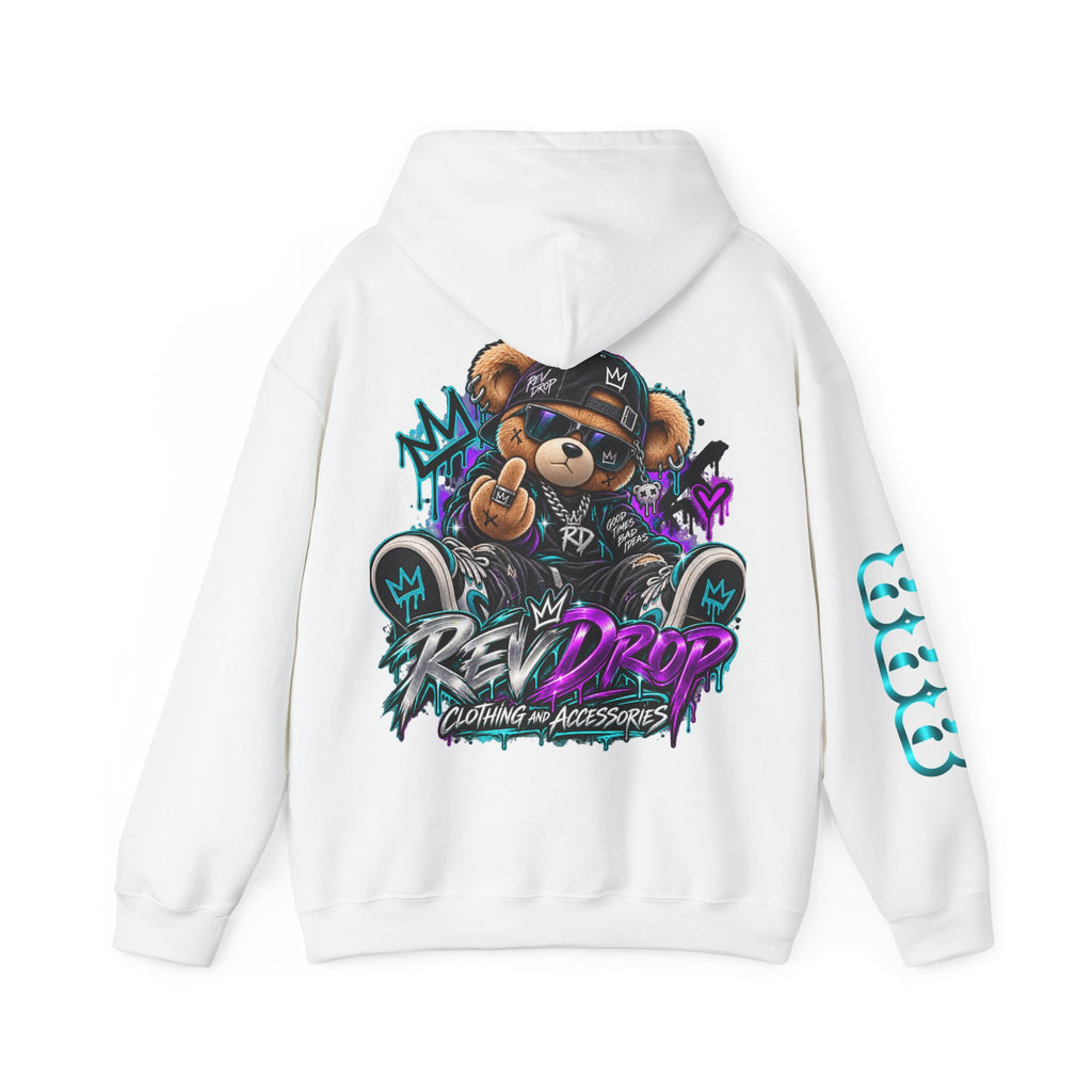 Hoodie - 'RevDrop' Streetwear Teddy Bear Graphic Hoodie