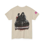 Graphic Tee — 'Wasssuppppp' Scream Mask Horror Car Design