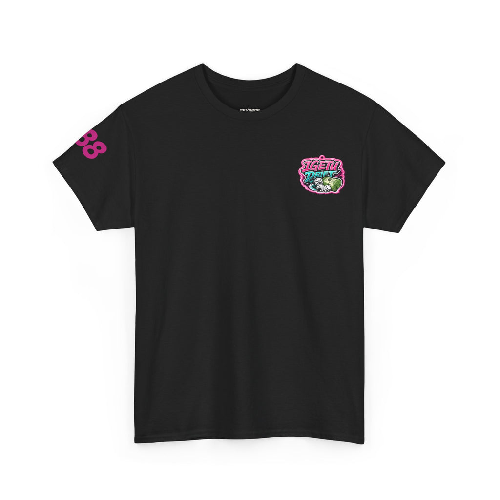 RevDrop “Cutting Edge Mayhem” Graphic Tee – Horror Clown & Muscle Car Streetwear T-Shirt