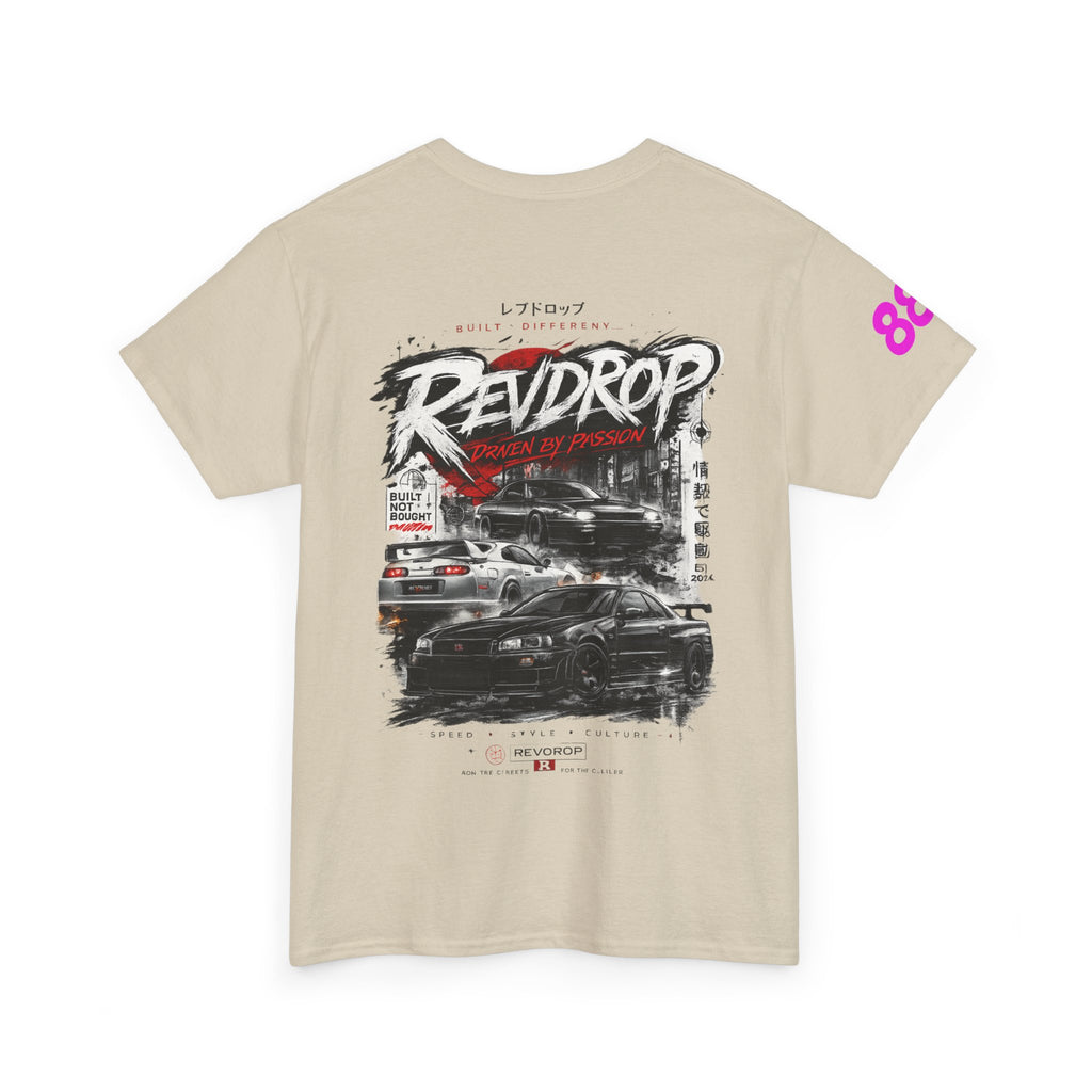 RevDrop Racing Tee — JDM Street Car Graphic T-Shirt