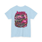 Retro Pink Drift Car T‑Shirt — 'Anarchy' Streetwear Racing Graphic Tee