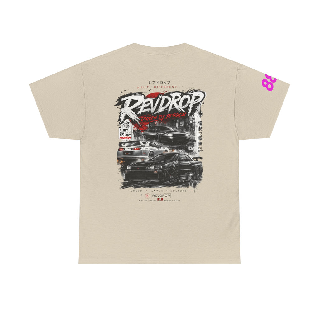 RevDrop Racing Tee — JDM Street Car Graphic T-Shirt