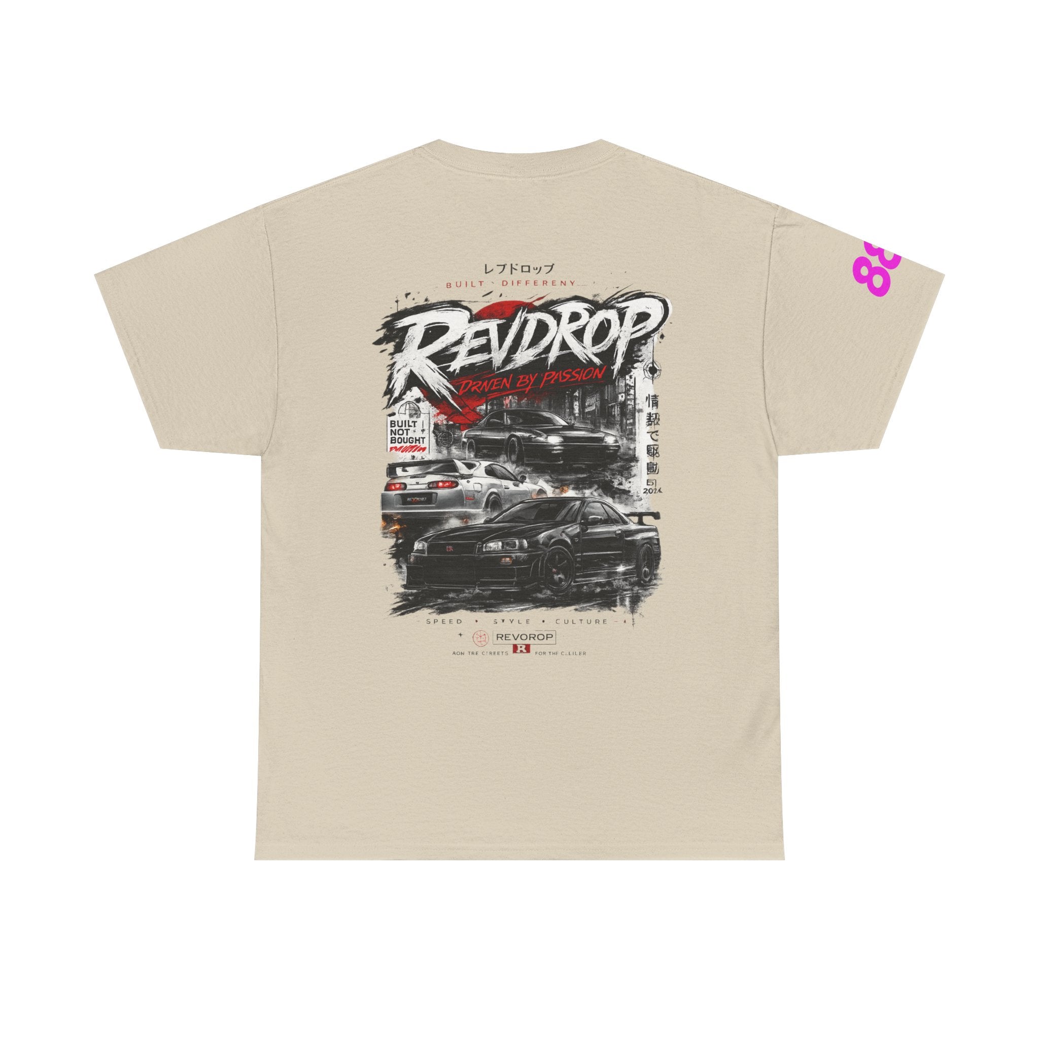 RevDrop Racing Tee — JDM Street Car Graphic T-Shirt