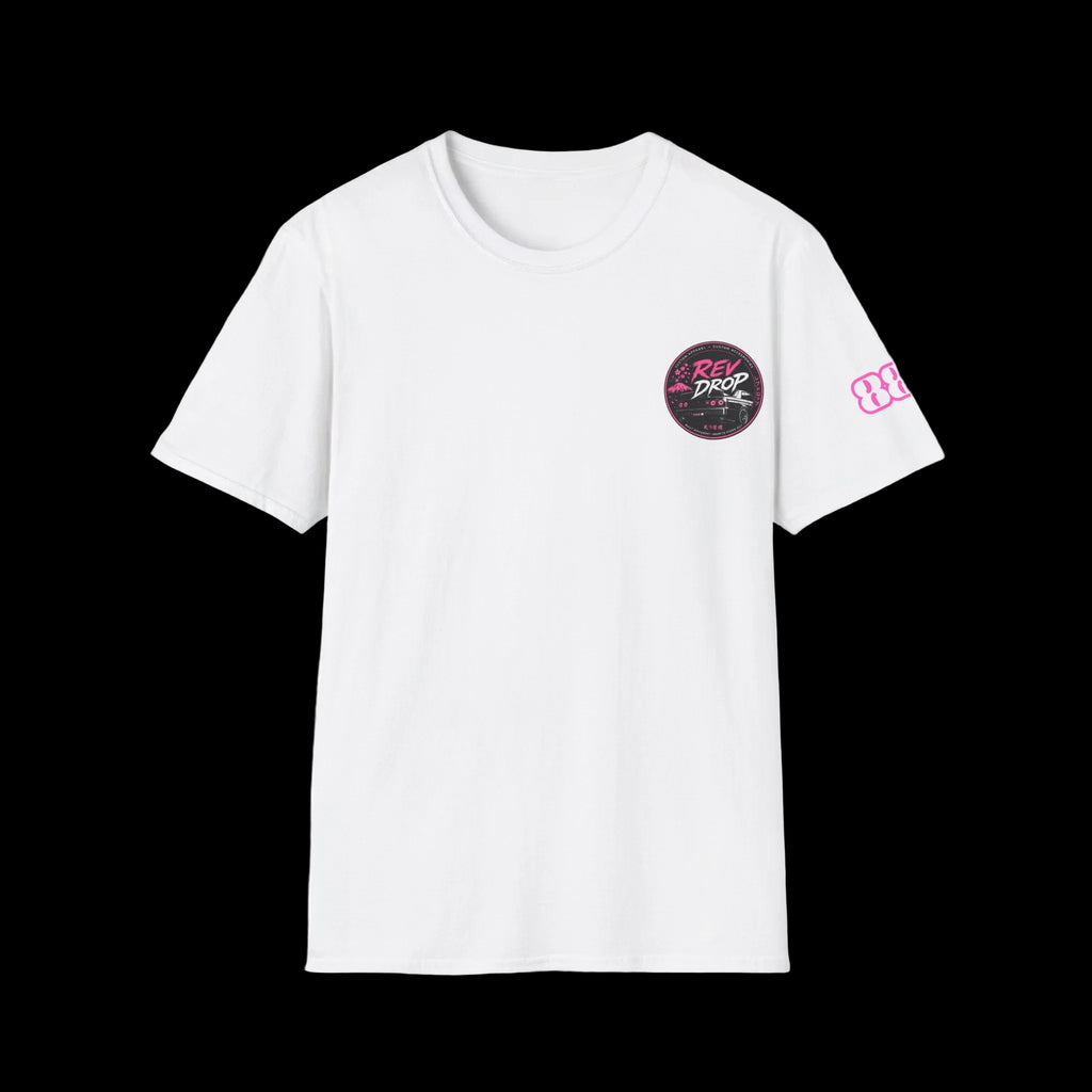 T‑Shirt — Retro 'Record Drop' Vinyl Logo Tee (Pocket-Print)