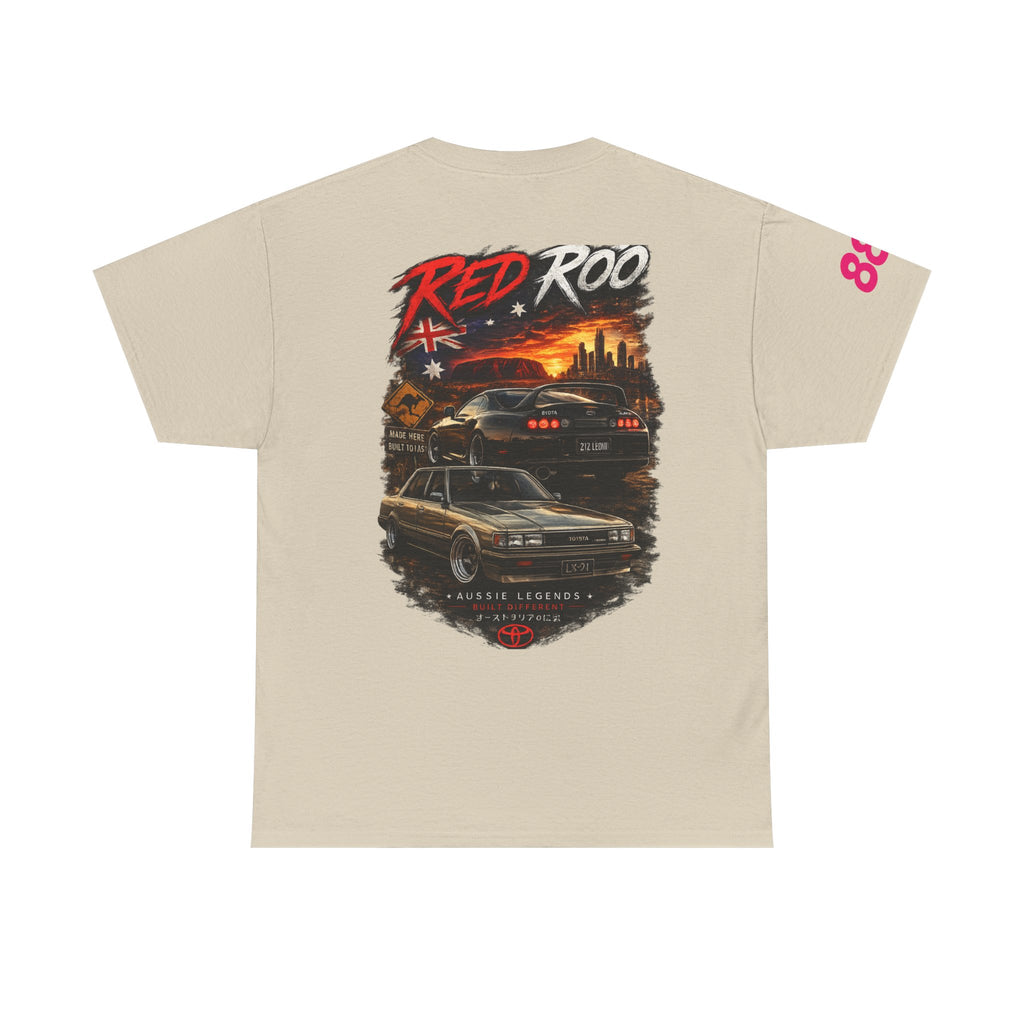 Red Roo Retro Muscle Car Tee